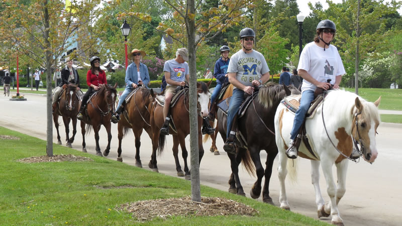 Horseback riders at Jack's Riding Stable